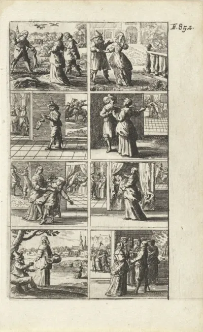 Verhaal met voorstellingen van moord en doodstraf (F. 852.)