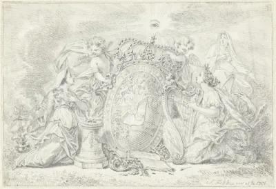 Verheerlijking van het wapen van prins Willem IV