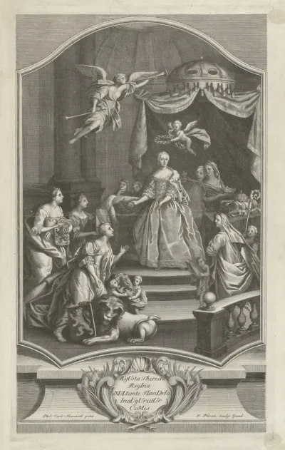 Verheerlijking van Maria Theresia, 1744