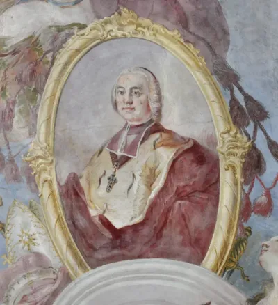 Verherrlichung der fürstbischöflichen Regentschaft (allegorische Verherrlichung des Kardinals Franz Konrad von Rodt)