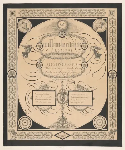 Verjaardagswens Willem Frederik, Koning der Nederlanden