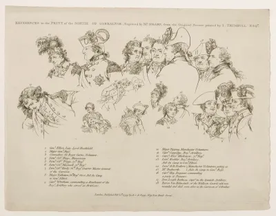 Verklaring van de prent Sortie of Gibraltar