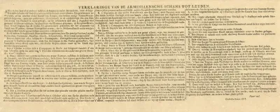Verklaringe van de arminiaensche schans tot Leyden