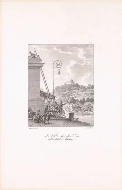Verkoopsters bij de Pont de l'École Militaire