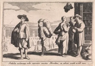 Verkoper van aardewerk