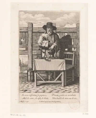Verkoper van eau de vie