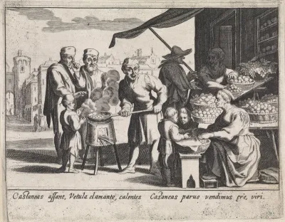 Verkoper van kastanjes