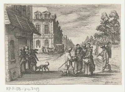 Verkopers op straat en aan de deur