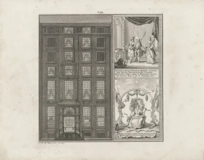 Verlichting van een woonhuis in Amsterdam ter ere van de aantreding van Willem V als stadhouder, 1766