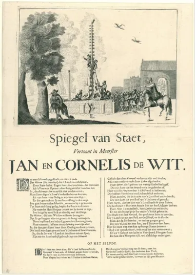 Verminking van de lichamen van de gebroeders de Witt, 1672