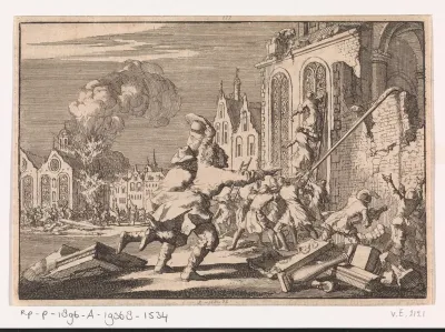 Vernielen van katholieke kapellen te Londen, 1688