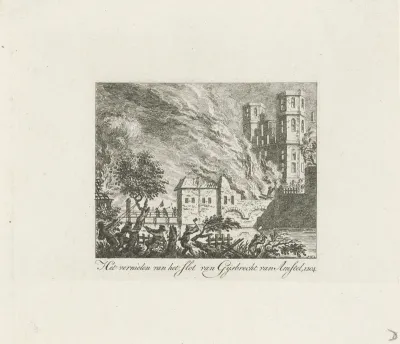 Vernieling van het slot van Gijsbrecht II van Amstel, 1204