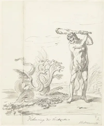 Vernietiging der Aristocratie, decoratie op de Westermarkt, 1795