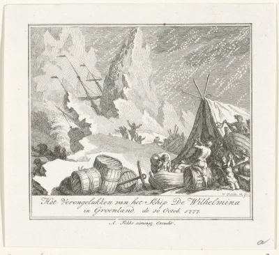 Verongelukken van het schip De Wilhelmina in Groenland, 1777