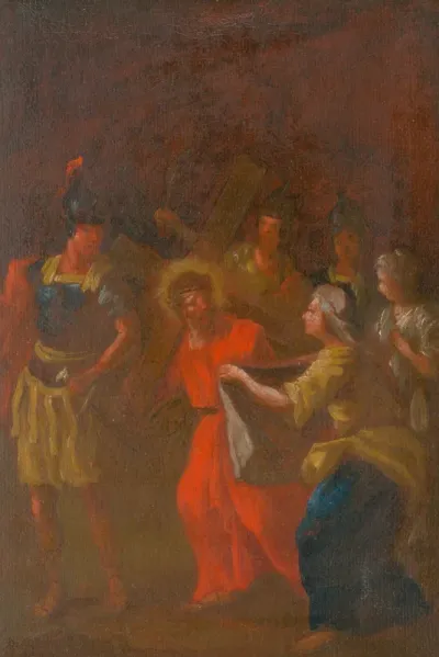 Veronica Wipes the Face of Jesus. Study for the Stations of the Cross VI.
