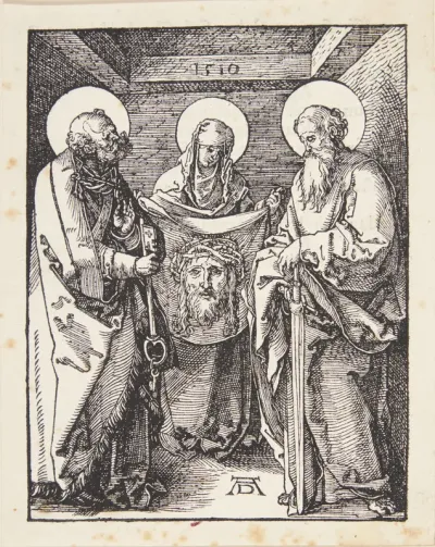 Veronika mellem helgenerne Peter og Paulus