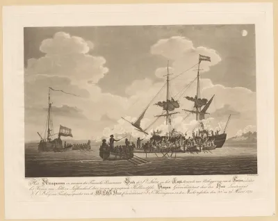Verovering van de Franse kanonneerboot Ste. Lucie, 1793