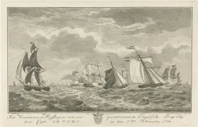 Verovering van een Engelse sloep, 1782