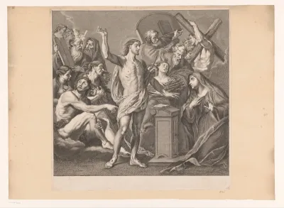 Verrezen Christus met heiligen