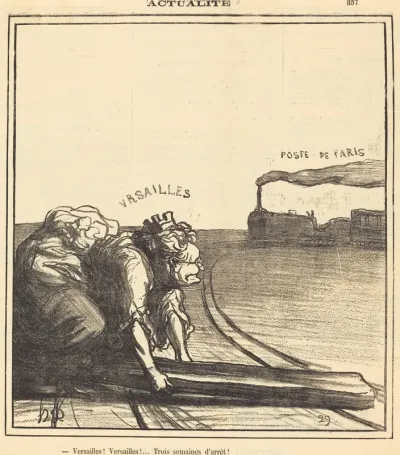 Versailles!... Trois semaines d'arrêt!
