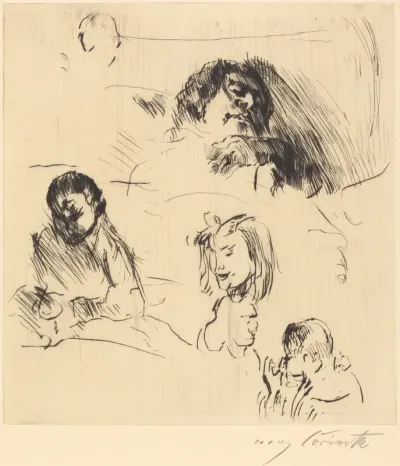 Verschiedene Bilnisstudien (Portrait Sketches)