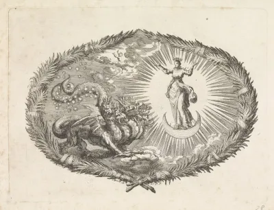 Verschijning van de apocalyptische vrouw en de zevenkoppige draak