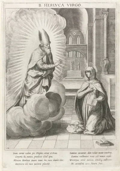 Verschijning van de heilige Wigbertus voor de blinde Herluca