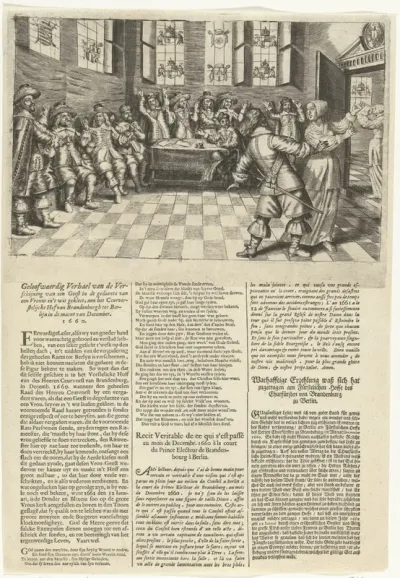 Verschijning van een geest aan het hof van de keurvorst van Brandenburg, 1660