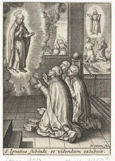 Verschijning van Ignatius van Loyola aan drie jezuiëten