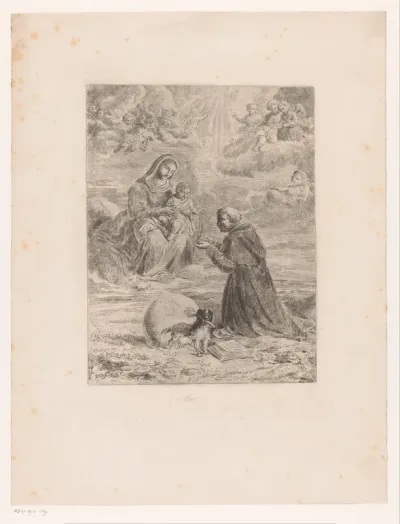 Verschijning van Maria met het Christuskind aan Sint-Dominicus
