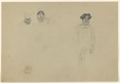 Verschillende figuren met hoeden