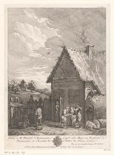 Verschillende figuren voor een boerenhuis