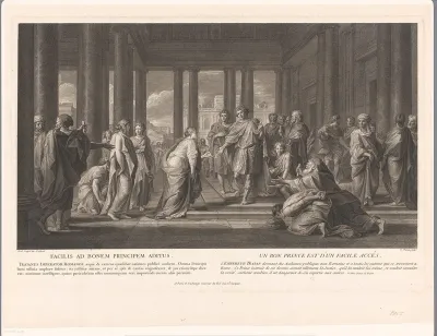 Verschillende nationaliteiten op audiëntie bij Trajanus