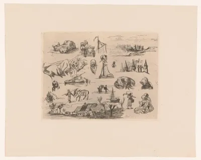 Verschillende studies van figuren