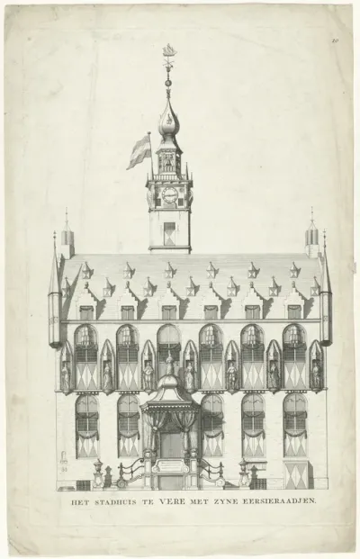 Versierde stadhuis, 1751