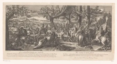 Verslagen koning Porus voor Alexander de Grote