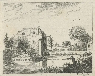 Versterkt huis aan de waterkant