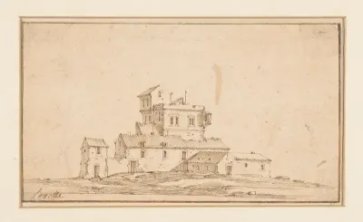 Versterkte boerderij in vlak terrein