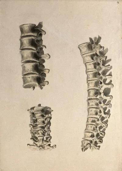 Vertebrae: three figures