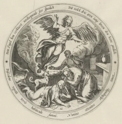 Vertrek van de engel Rafaël