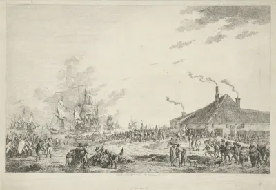 Vertrek van de Engelse en Russische troepen uit Den Helder, 1799