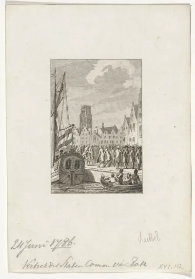 Vertrek van de Staten Commissie van Rotterdam, 1786