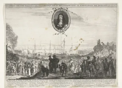 Vertrek van Karel II vanuit Scheveningen naar Engeland, 1660
