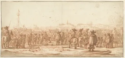 Vertrek van koning Karel II uit Scheveningen naar Engeland, 1660