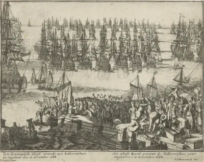 Vertrek van Willem III naar Engeland, 1688