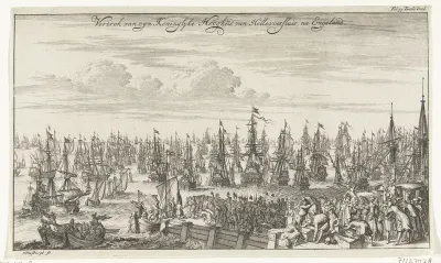 Vertrek van Willem III van Hellevoetsluis naar Engeland, 1688
