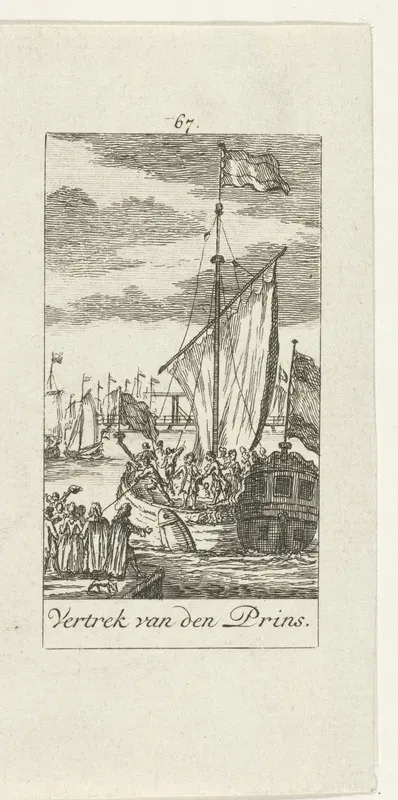 Vertrek van Willem III vanuit Hellevoetsluis, 1688