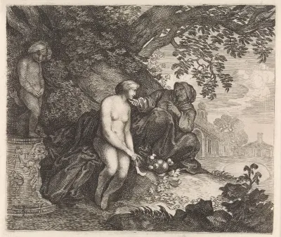 Vertumnus probeert Pomona te verleiden
