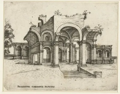Vervallen klassiek paleis