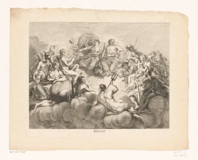 Verzameling der goden op de Olympus